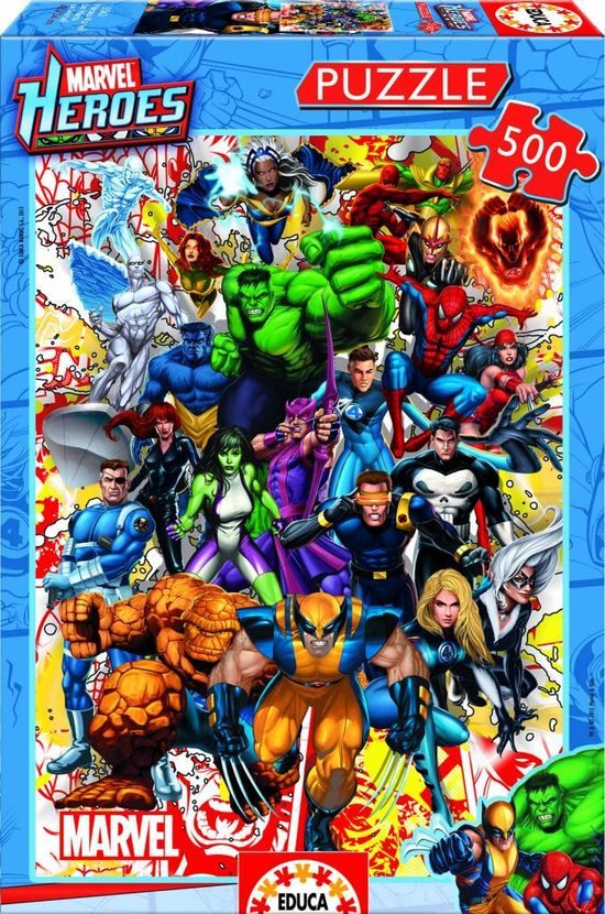 Bol Educa De Superhelden Van Marvel 500 Stukjes