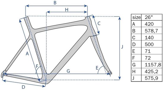 Tom Frame Voor Fatbike 26 Inch 42 Cm Schijfrem Matzwart | bol.com