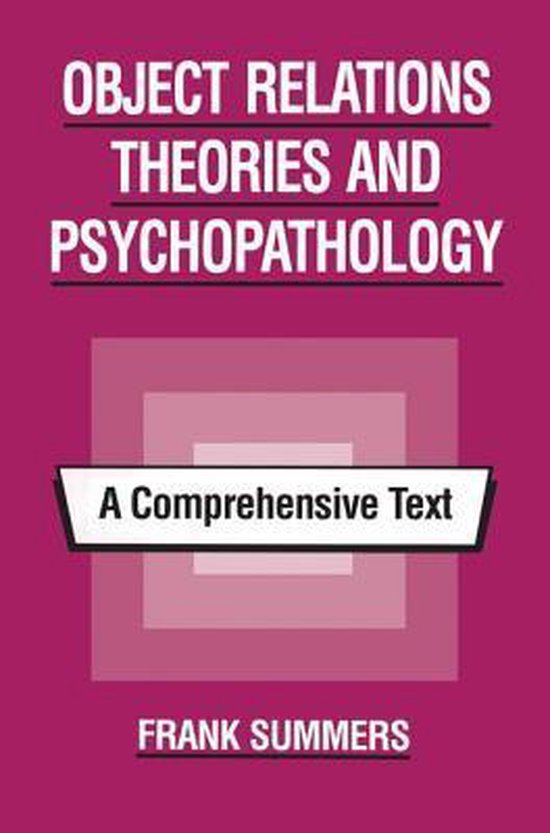Object Relations Theories and Psychopathology - cover
