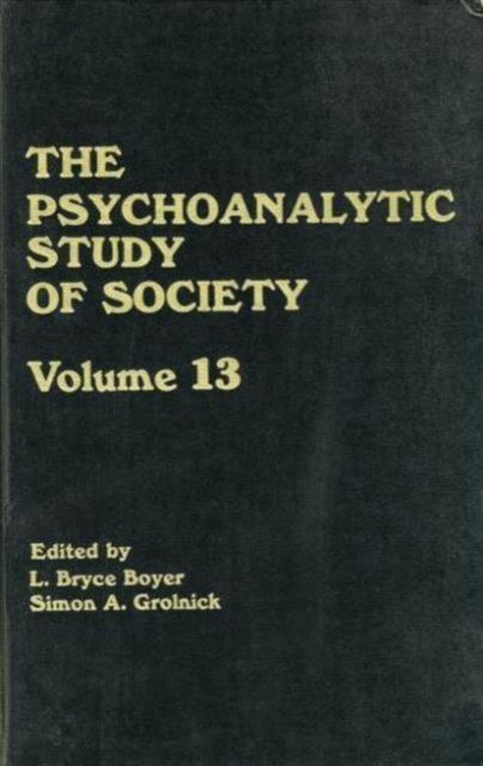 The Psychoanalytic Study of Society - cover