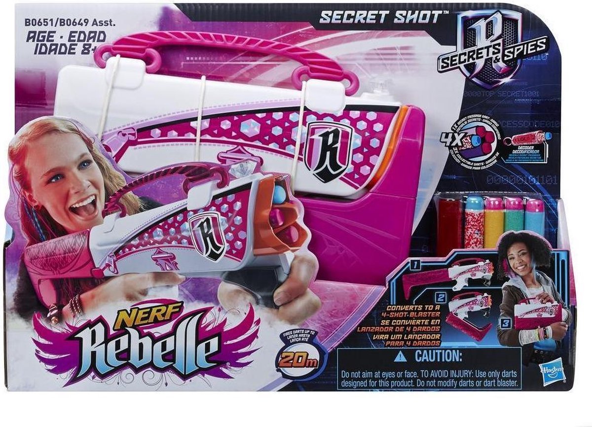 Ontleden Tegenstrijdigheid Mechanica NERF Rebelle Secret Shot roze | bol.com