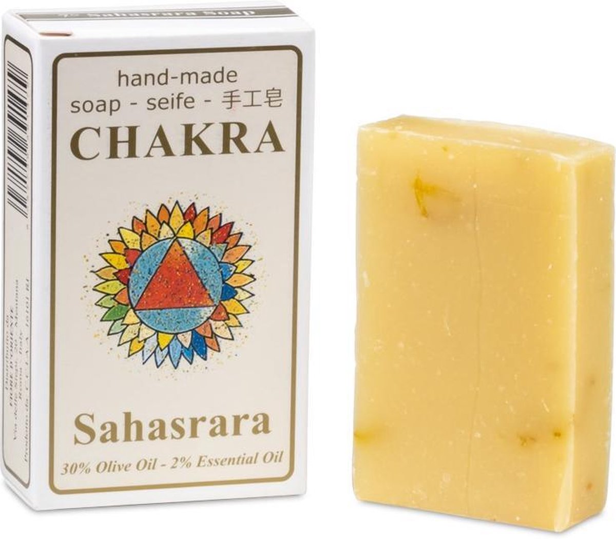 Goedkoopste Zeep 7e Chakra Sahasrara, met sinaasappel en Spikenard (Nardus