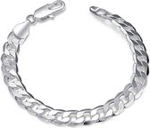 Fako Bijoux® - Schakelarmband - Verzilverd - Gourmet - 8mm