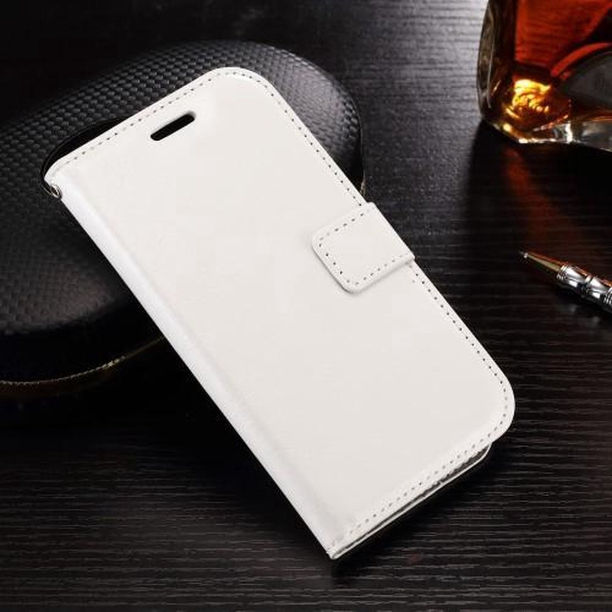 Cyclone Cover wallet hoesje Geschikt voor: Huawei nova wit