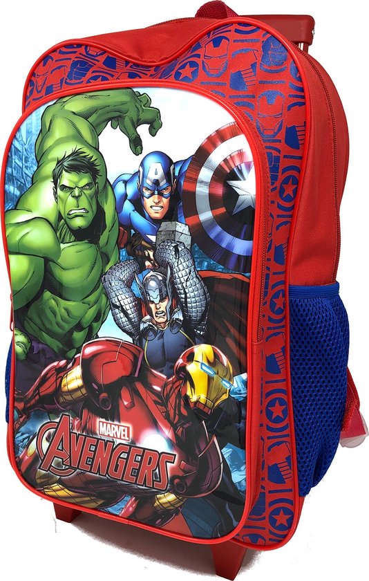 toevoegen aan aanwijzing reguleren Marvel AVENGERS Rugzak Trolley Kinder Koffer Rugtas Logeren School Tas |  bol.com