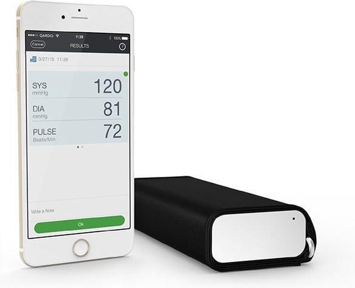 Qardio Arm Bovenarm bloeddrukmeter Wit