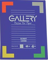 Gallery schrift, ft 16,5 x 21 cm, geruit 5 mm, 72 bladzijden