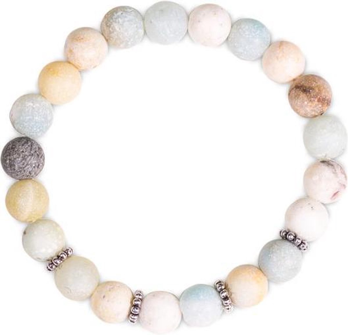 Yogi & Yogini naturals Mala/armband amazoniet elastisch (8mm)