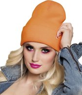 12 stuks: Beanie - neon oranje