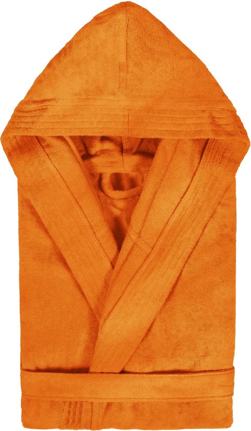 Peignoir avec capuche Uni Cool Velour Orange col 3074 taille L