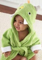 Badjas Baby - Komfor - Groene monster - Inclusief gratis baby borstel & kam