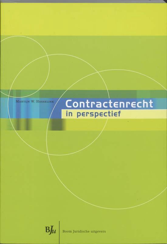Cover van het boek 'Contractenrecht in perspectief' van M.W. Hesselink