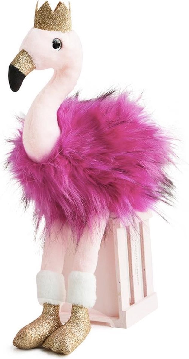 Roze Flamingo knuffel 45 cm, Flamingo knuffel, Flamingo knuffel roze met  goud, Dou Dou... | bol.com