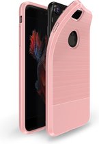 iPhone 6 Plus | 6s Plus  TPU-siliconen Hoesje Geborsteld Rose