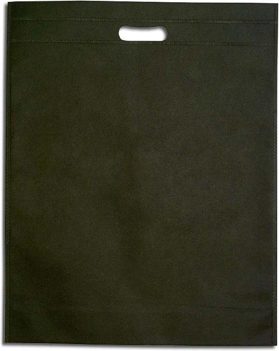 Cadeautasje non woven (85grs) 35x45cm ZWART (50 stuks)