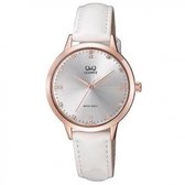 Q&Q dames horloge rosé/wit QA09J101