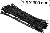 Hofftech Tie Ribs Zwart 3.6 x 300 mm - 100 Stuks voor Organisatie
