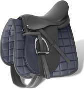 Paardrijzadel Echt Leer Zwart 5in1 - 17,5 inch