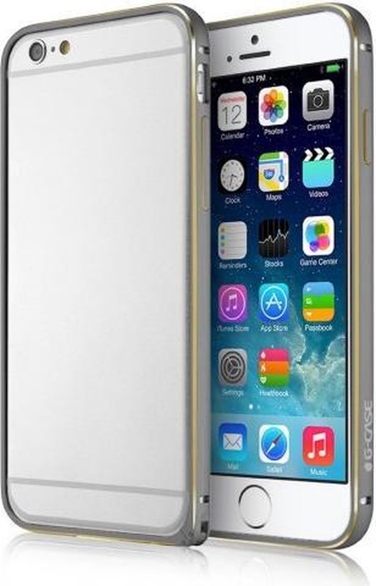 G-Case Aluminium Bumper iPhone 6(s) - Zilver