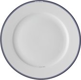 Jackies Bay Bord Plat Streep - Ø21cm - Blauw