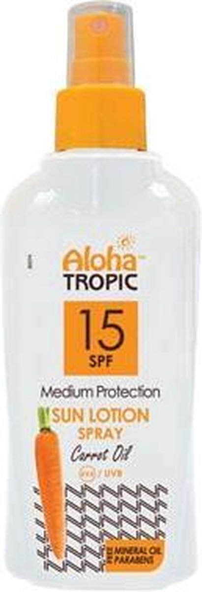 Aloha Tropic Zon Lotion SPF 15 Wortel Olie 200ml