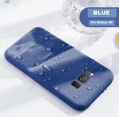 Luxe Liquid Silicone Back Cover Set voor Galaxy S8 _ Blauw