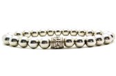 Beaddhism - Armband -  Guru - Hematiet (RVS Steel colored) - 8 mm - 17 cm