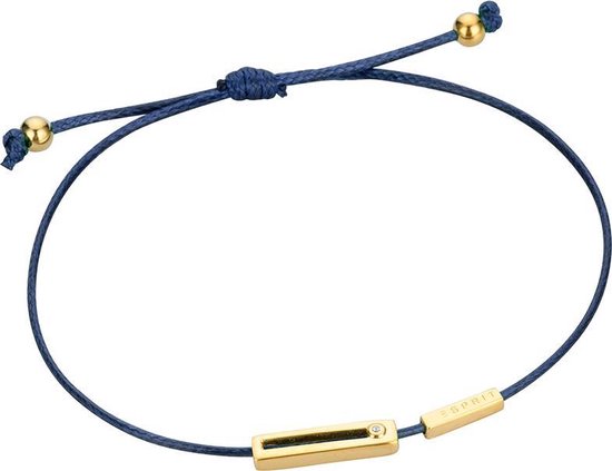 Esprit ESBR00741I21 Mini  - armband - Textiel - Blauw en goudkleurig