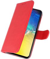 Bookstyle Wallet Cases Hoesje voor Samsung S10e Rood