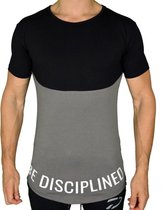 Be Disciplined T-Shirt Stretch | Grijs (M) - Disciplined Sports