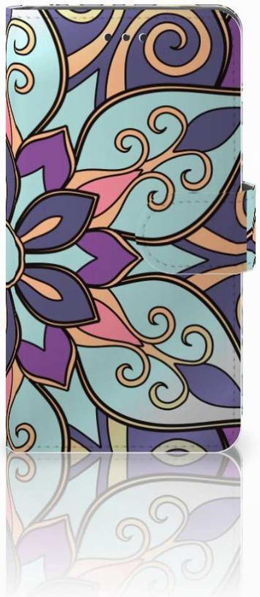 Nokia 7 Hoesje Purple Flower