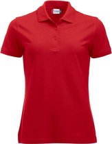 Clique Manhattan Dames Polo Rood maat XS