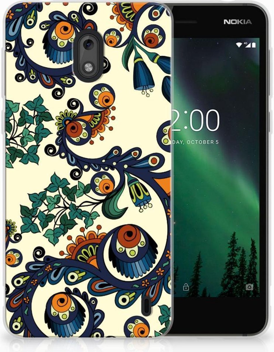 Siliconen Hoesje Nokia 2 Barok Flower