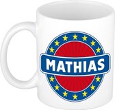 Mathias  naam koffie mok / beker 300 ml  - namen mokken