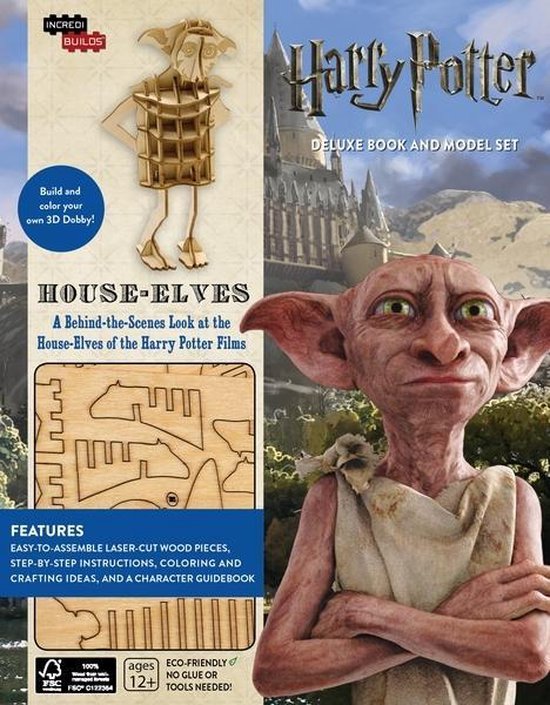 Incredibuilds Harry Potter HouseElves Deluxe Model and Book Set