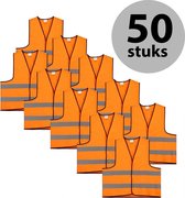 Veiligheidshesje - Veiligheidsvest - Kind - Oranje - 50 stuks