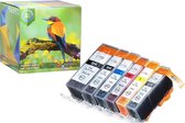 Ink Hero - 6 Pack met grijs - Inktcartridge / Alternatief voor de Canon CLI-526, PGI-525, PIXMA MG6150, MG6250, MG8150, MG8250