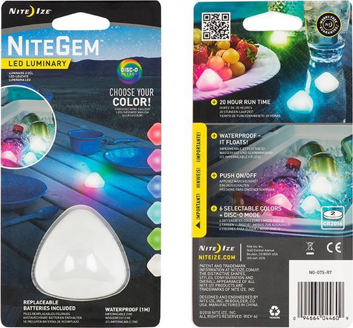 NITE IZE NiteGem LED Luminary - Disc-O Select