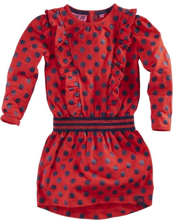 Z8 - Meisjes jurkje rood Marjon | bol.com