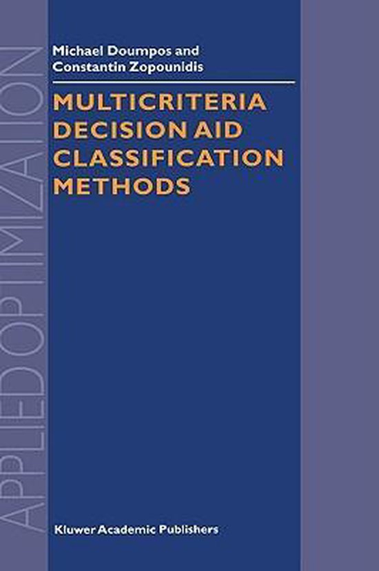 Multicriteria Decision Aid Classification Methods - cover