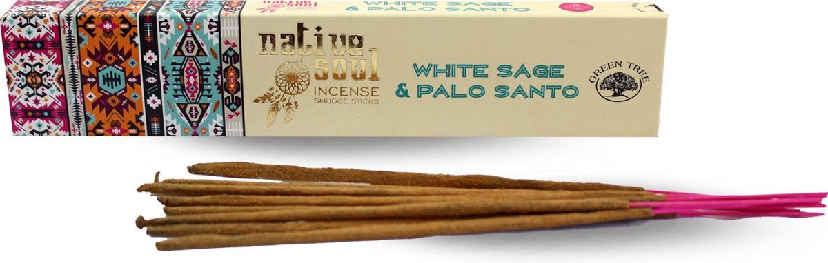 Green Tree Native Soul White Sage & Palo Santo Wierook 15gram
