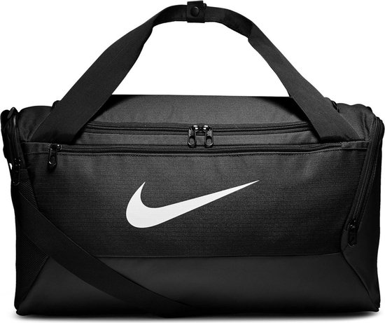 bol.com | Nike Brsla S Duff 9.0 Unisex Sporttas - Black/White - One Size
