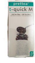 100 Thee Filter Zakjes Om Zelf Te Vullen/ Theezakje Zelfvulling/ Thee Filter Tassen / T-Zakje / Papieren Filter Zakjes / Losse Thee / Kruiden/ Maat M.