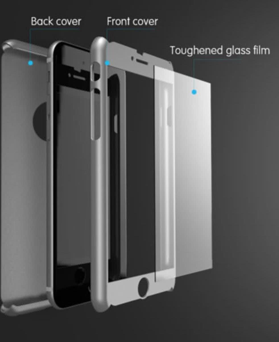 360-graden Beschermhoes Set voor iPhone 6 Plus / 6S Plus _ Zwart