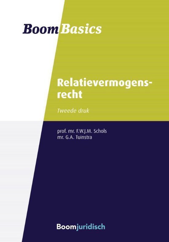 Boom Basics - Boom basics relatievermogensrecht - cover