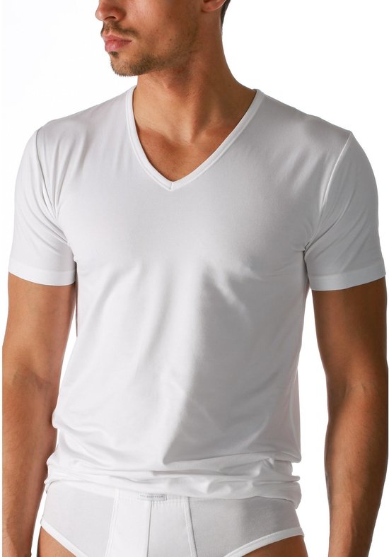 Paquet de 2 bambou boru | T-shirt col V | Blanc | Taille L