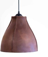 Mr Been | Vintage Arragona | Leren Hanglamp | Handgemaakt | 25cm Hoog | Doorsnede 28cm