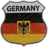 Wandbord - Germany Schild -27.5x27.5cm-