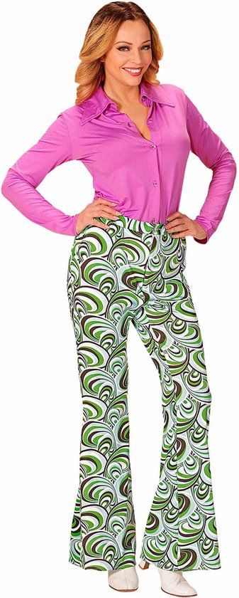 Groovy jaren 70 golven broek voor vrouwen - Verkleedkleding | bol.com