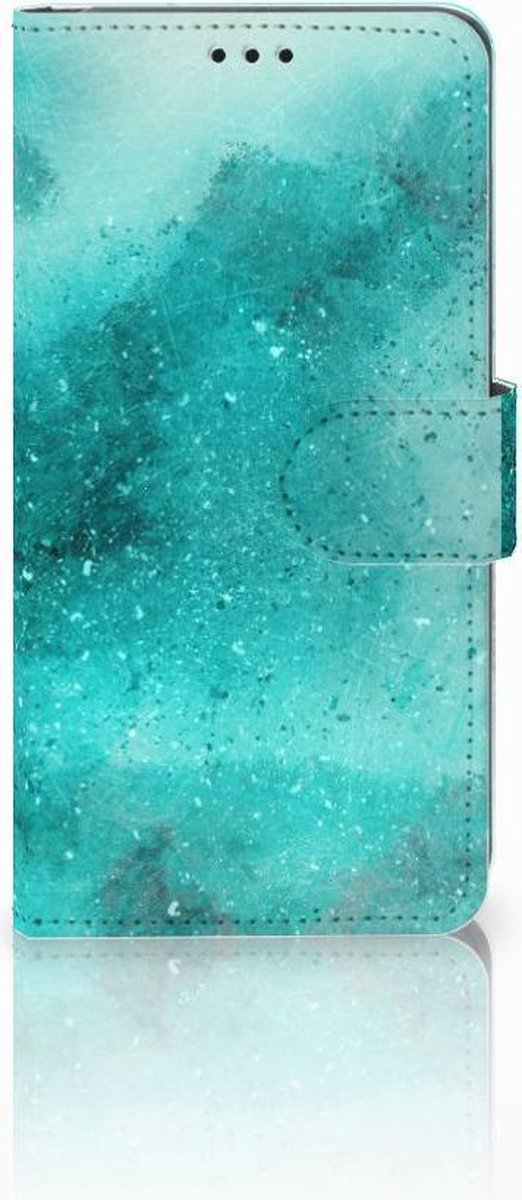 Boekhoesje voor Hoesje Samsung Galaxy S10 Painting Blue